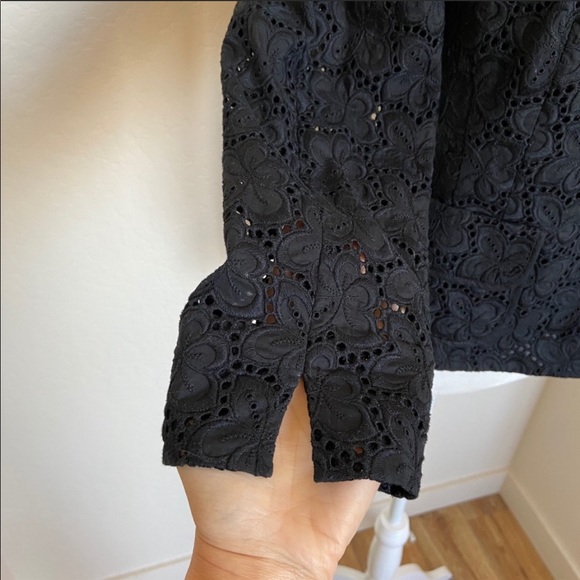 KAREN MILLEN Lace Pattern Black Evening Jacket 4 - Picture 6 of 8